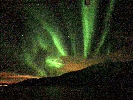 Amazing Northern Lights display leaving Narvik on 2/18/20
