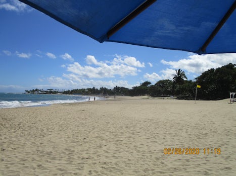 Golden sands of Playa Dorada in Puerto Plata, DR