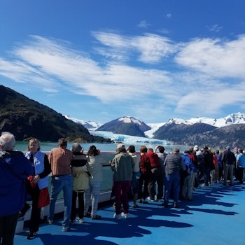 Glaciers from Marina during Chilean Fjords day
