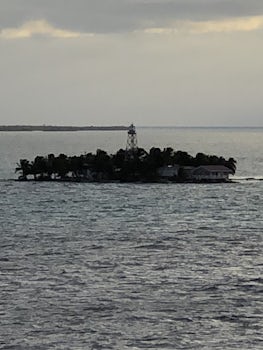 Island about 45 minutes out of Belize, from our Balcony.