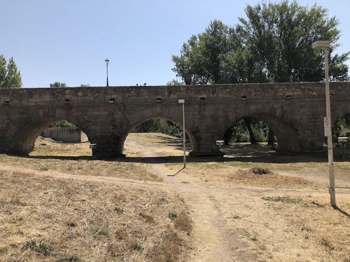 The Roman bridge in Salamanca 