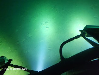 Sub dive, Lake Superior, 210 feet down. 