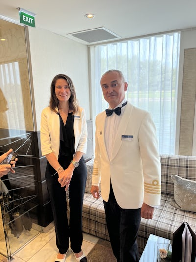 AMA Certo Captain and Vanessa, our Cruise Manager