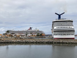 Carnival Miracle and Carnival Radiance in Port of Ensenada