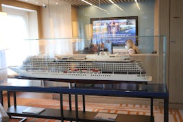 Model of the Viking Star in the public area.
