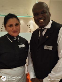 Our Waiter and Assistant, Kenneth and Bibi