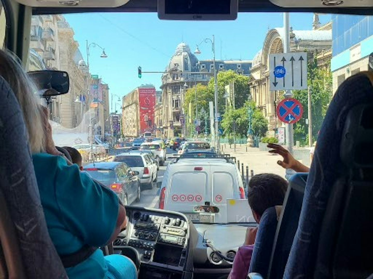 Motor coach tour of Bucharest