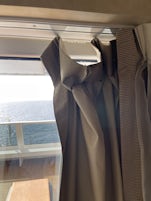 All of the curtains in the cabin were missing hooks.