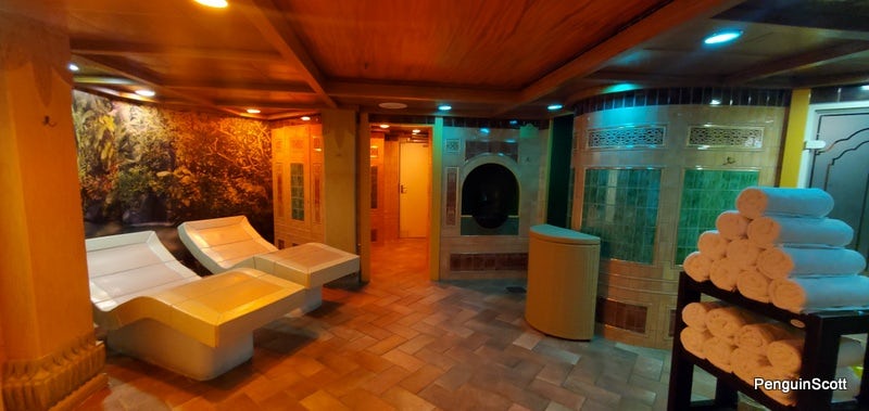 Another look inside the thermal spa. 