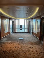 Mid ship glass elevators.