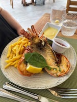 Lobster lunch at Coco Beach Club