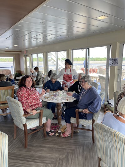 Watercolor classes on the ship with artist Mary