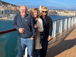 On Board the Ship in Sete, France with me and the Dettwillers.