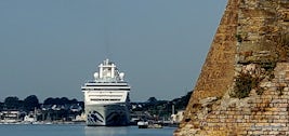 A view of the Island Princess while in Cobh.