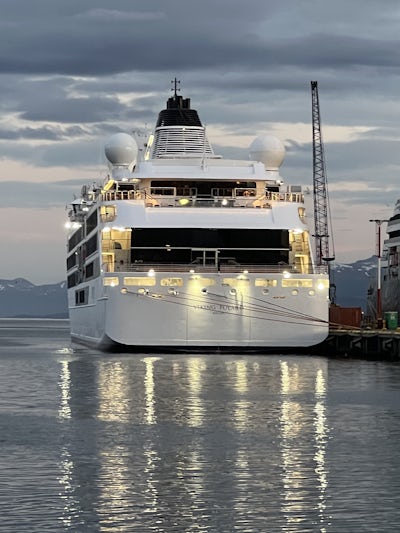 The Polaris docked in Ushuaia