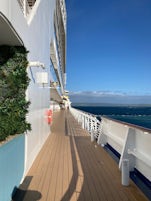 Beautifully spacious aft promenade deck.