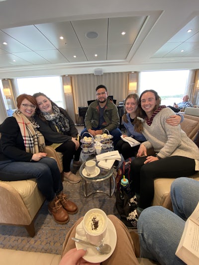 High Dutch tea on our first day aboard