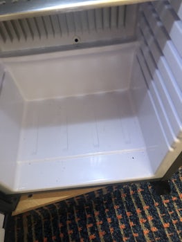 The fridge that was in the room when we got there. It was the first of three 