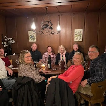 Group dinner Rudesheim, Germany