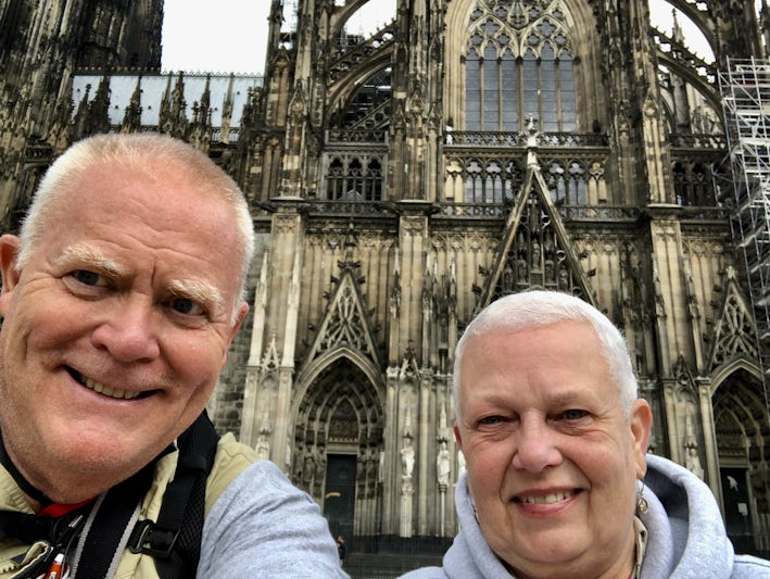 Outside of the Cologne Cathedral.