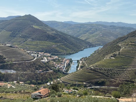 Looking down on the Douro from one of the villages we visited
