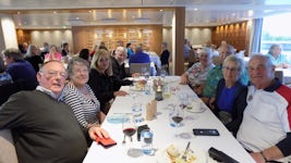 Wonderful folks we met on our journey, enjoying dinner in the Alruna dining room.