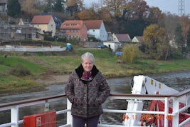 On deck cruising the Elbe