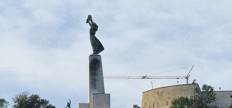 The statue of liberty in Budapst