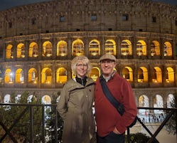 My wife and I on our tour of 'The Colosseum After Dark.'