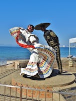 One of the many statues along the malecon in Puerto Vallarta