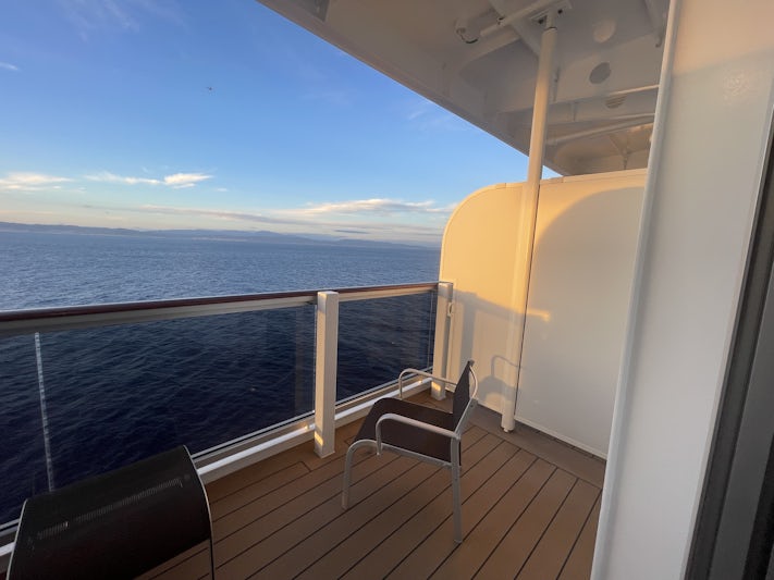 Simple, clean, balcony on MSC Seaview Yacht Club