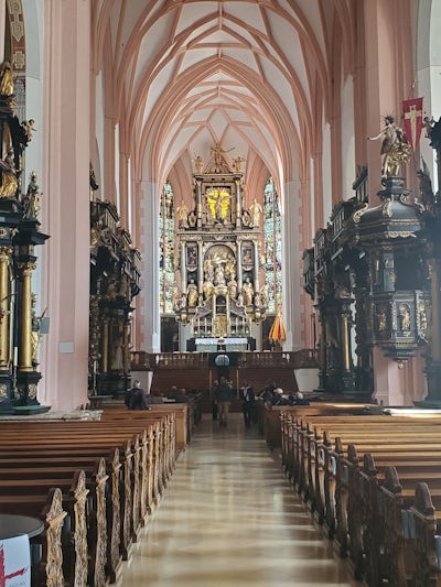 Mondsee - Sound of Music church where they filmed the wedding scene.