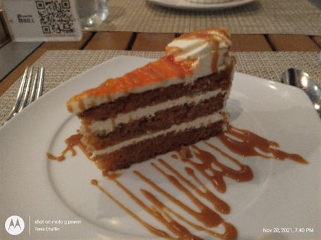 Carrot cake from Lawn Club Grill
