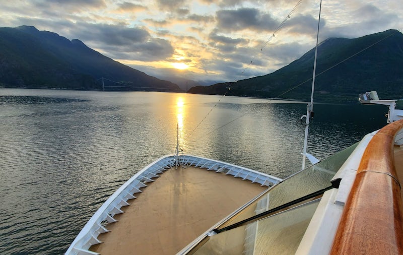 Sunrise in the Fjords of Norway.