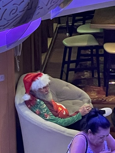 Santa was on our cruise