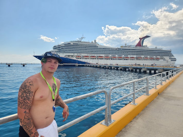 Carnival cruise at Cozumel port