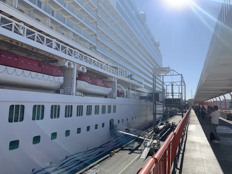 Day of departure, boarding the NCL Bliss out of San Pedro.