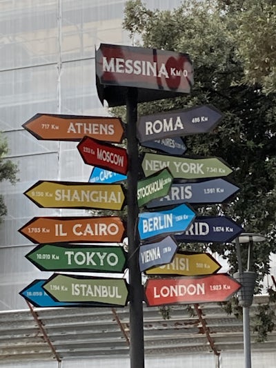 street sign in Greece