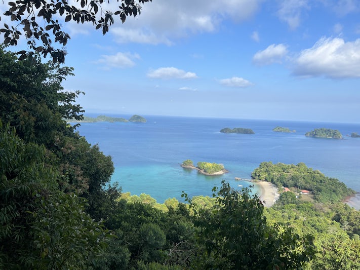 Observation point looking out on Coiba Island.