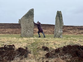The standing stones of Orkney. 