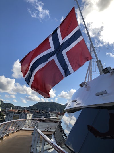 Flag on ship