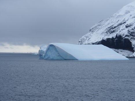 All different shapes as bergs roll over and show a new side