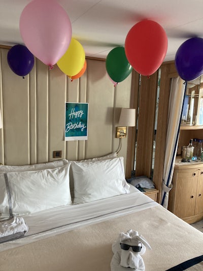 Cabin decorated for my birthday.