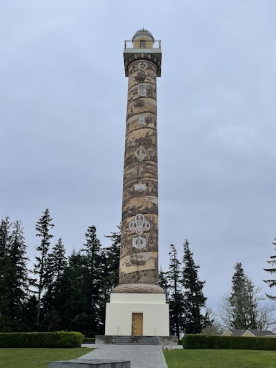 The Column (you can climb to the top!) in Astoria 