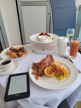 Ultimate balcony breakfast. Best meal I had onboard.