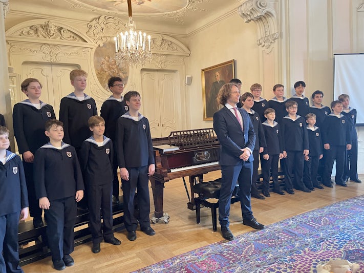 Vienna Boys Choir after exclusive access concert. 