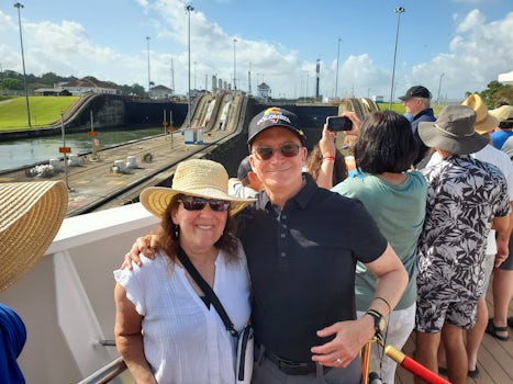 Cruising through the Panama Canal on the Jewel