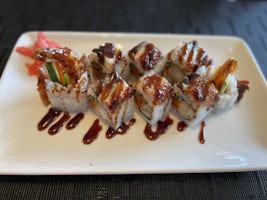 Lunch at "Sushi on Five."