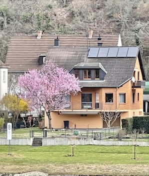 A German home along the Rhine river