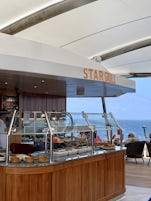Star Grille . Great for lunch and dinner. 